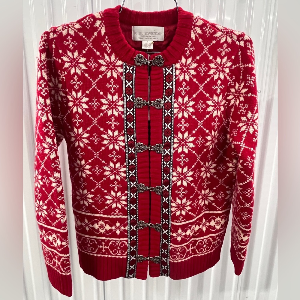 Vintage 90s Wool Cardigan Sweater